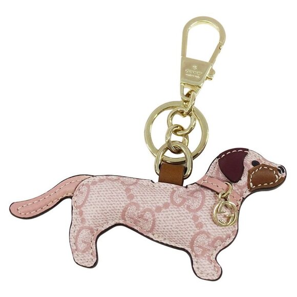 Gucci Handbags - Gucci Charm Dog Canvas Pink Light